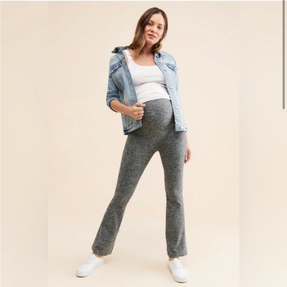 Year of Ours Maternity Flare Leggings Yoga Pants - Picture 2 of 6
